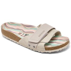 Birkenstock Oita Wave antique
white suede size UK 38 US 7-7.5 NEW 
$89